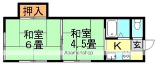 第一コーポプラム【1階】の間取り