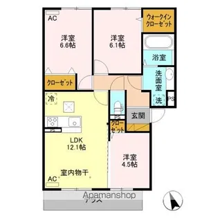 プレミストⅤ【1階】の間取り