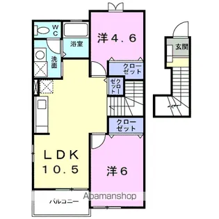 パンプキンハウス【2階】の間取り