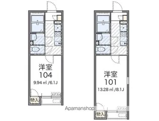 レオネクストグランツ ハイツ【2階】の間取り