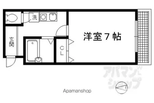 CASA衣笠【206号室】の間取り
