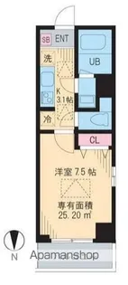 東京都渋谷区元代々木町【マンション】の間取り