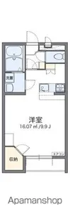 レオパレス蒼 Ⅰ【106号室】の間取り