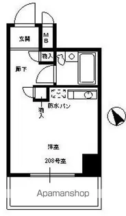 パシフィック松陰神社前【209号室】の間取り