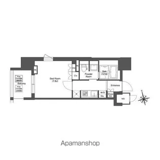 LIBR GRANT 西新宿EAST【7階】の間取り