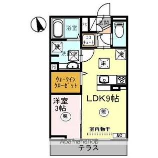 サニーガーデン日之出【1階】の間取り