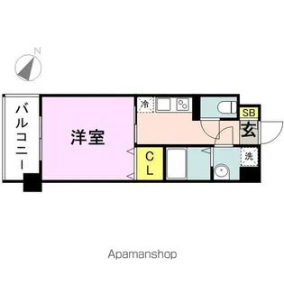 CAVANA天神【12階】の間取り