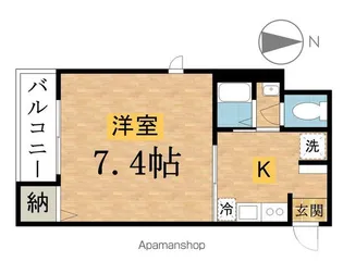ラ・ベル・メゾン蒼風館【1階】の間取り