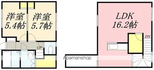 エコーマンションNO.5【B号室】の間取り