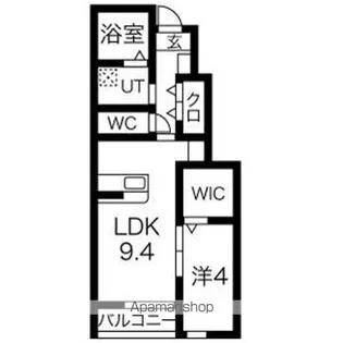 アメージングN.Y【1階】の間取り