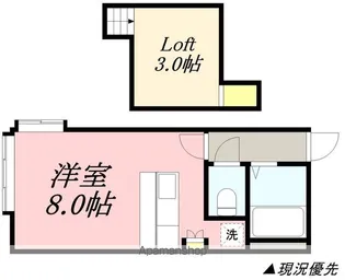 AMS桜E棟【205号室】の間取り