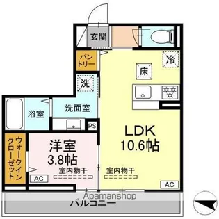 ルドベキア湘南台【1階】の間取り