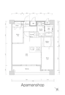 エンクレスト天神南PURE【12階】の間取り