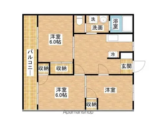フレグランス福王台【202号室】の間取り