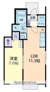 MAISON SOLEIL(メゾン ソレイユ)【1階】の間取り