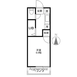 ヴィラージュ市野井【1階】の間取り