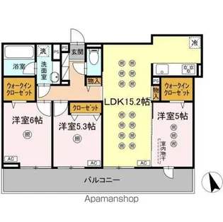 トリシア寺塚【2階】の間取り
