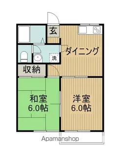エスポワール飯野東【東203号室】の間取り