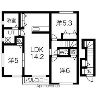美樹A【2階】の間取り