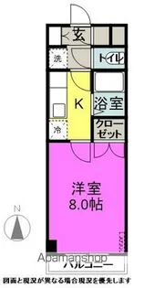 パークハイツ島内【2C号室】の間取り