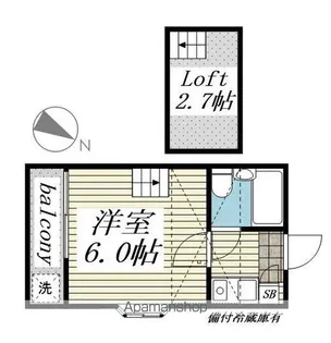 ジュネパレス稲毛第12【201号室】の間取り