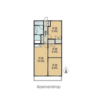 BEVERY HILLS【2階】の間取り