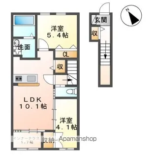 ベルディウム【2階】の間取り
