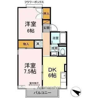 シャトレー庄司【2階】の間取り