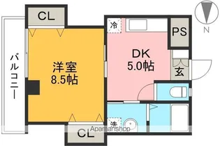 チェリーコート北久保【5階】の間取り