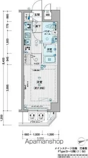 メインステージ田端弐番館【6階】の間取り
