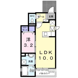 サニーレジデンス S2【1階】の間取り