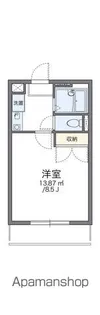 レオパレス城南田村【2階】の間取り