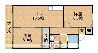 ベルハイム【1階】の間取り