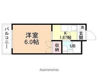 コーポ館出【302号室】の間取り