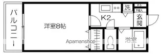フラワーハイツ【201号室】の間取り