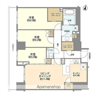 ブランズ本郷【11階】の間取り