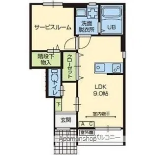 CALM HEIGHTS【1階】の間取り