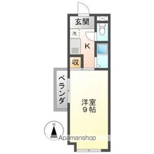 スカイレジデンス【301号室】の間取り