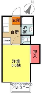すばる館【203号室】の間取り