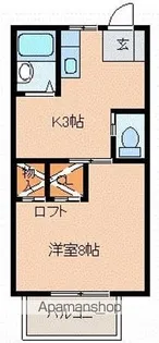 アトリエカミュ【2階】の間取り