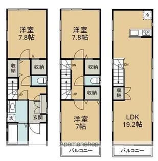 静岡県静岡市葵区北安東1丁目【一戸建】の間取り