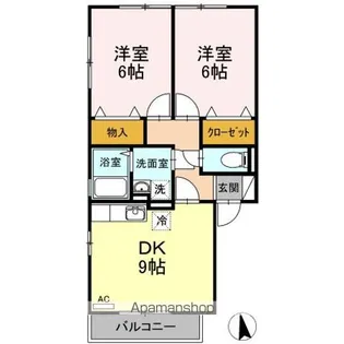 アルカディア・K【2階】の間取り