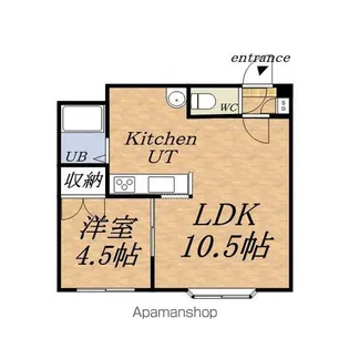 セントポーリア六番館【4階】の間取り