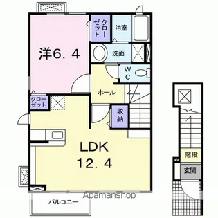 クラベールKM【2階】の間取り