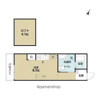 シャルマン港町【1階】の間取り
