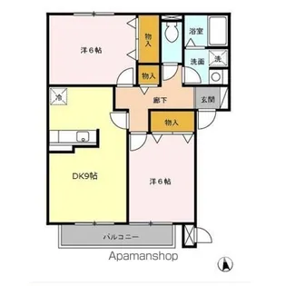 東京都立川市西砂町2丁目【アパート】の間取り