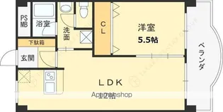 第一チェリーマンション【1階】の間取り