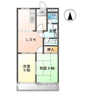 メモリアルコーポⅡ【1階】の間取り