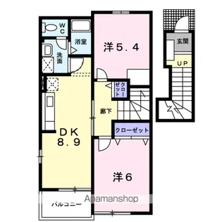 グリーンフェアⅢ【2階】の間取り