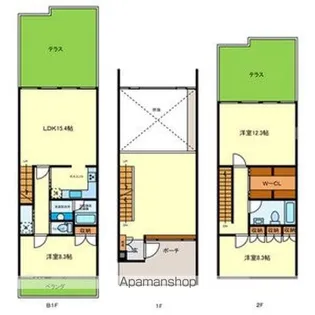 ゼファーヒル(101)【1階】の間取り